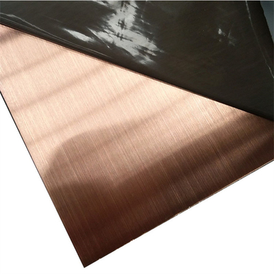 Pvd Stainless Steel Coil Coated Bronze Titanium Rose Golden Mirror Pvdf Pe