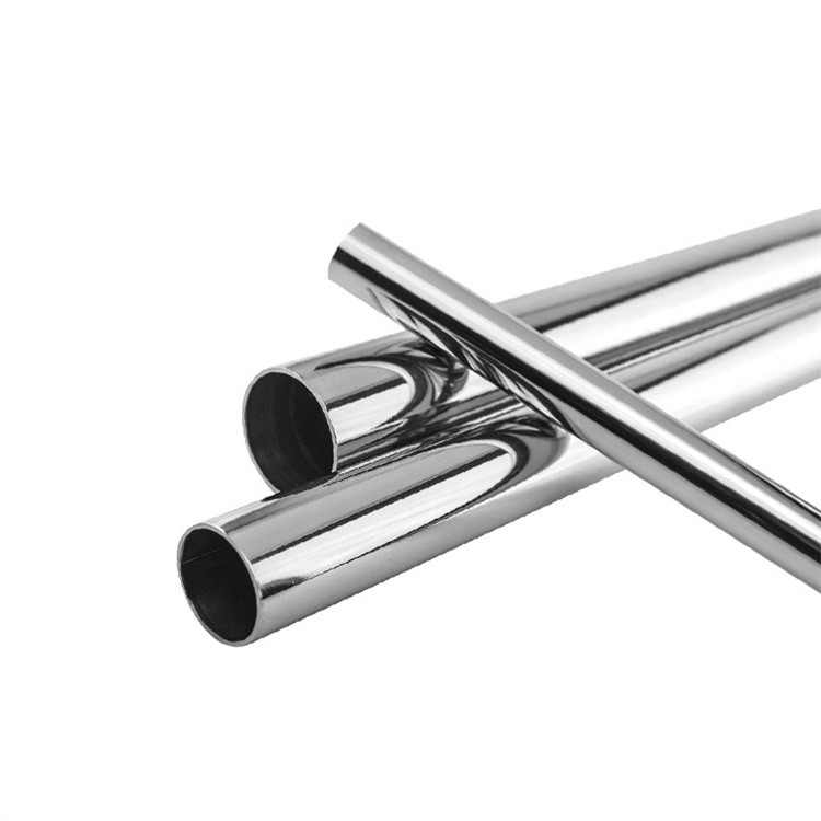 SUS201 202 Brushed Stainless Steel Pipe Tubing 6K Mirror Bright Polished  Round 304 316L